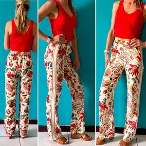 Desigual floral pants sz XS